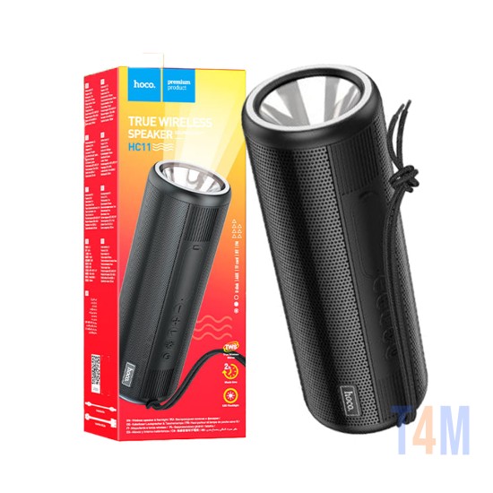 Hoco Sports BT Speaker HC11 Bora with Flashlight 1200mAh Black